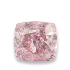 Pink Diamond – 0,52 ct, natürlicher loser Diamant in der Farbe „Fancy Purple Pink“, GIA-Zertifikat, Kissenform