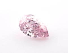 Pink Diamond 0.63ct Natural Loose Fancy Purple Pink Color Diamond GIA Pear