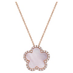 Pink Diamond 14k Rose Gold Diamant-Halskette