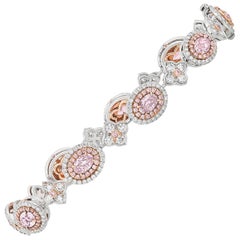 Pink Diamond Bracelet, 3.35 Carat