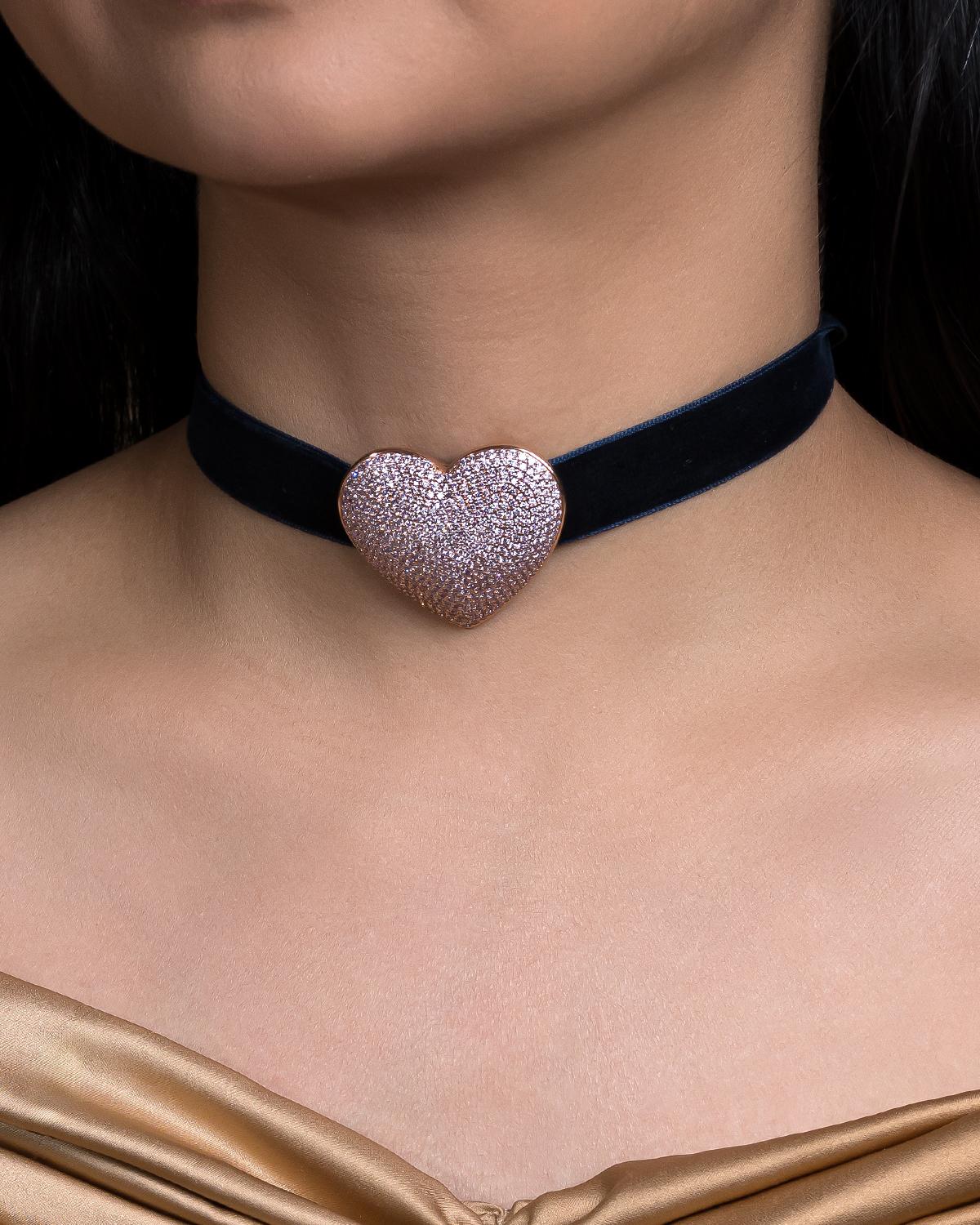 Pink Diamond Herz personalisierte Tasche Bijoux im Angebot 1