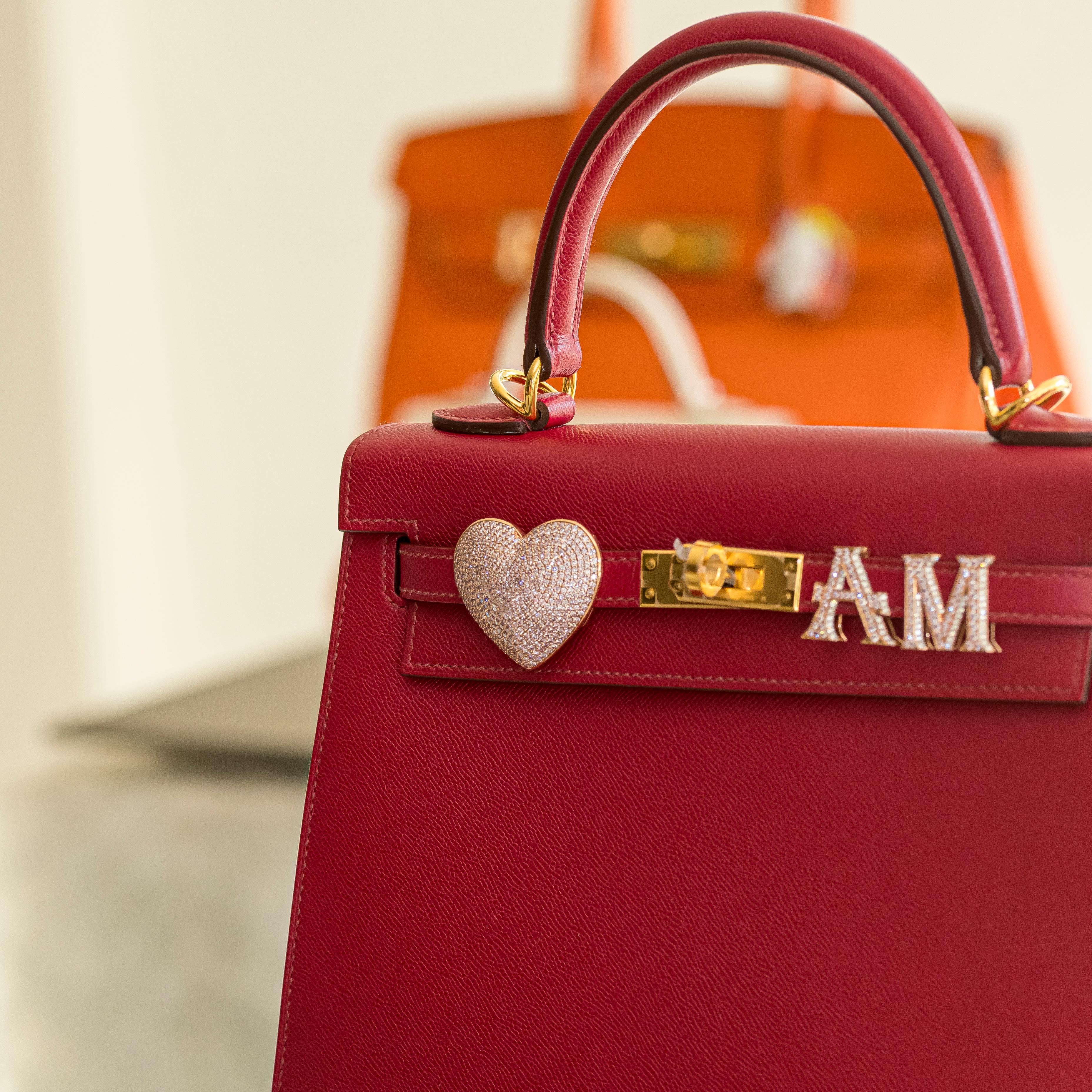 Pink Diamond Herz personalisierte Tasche Bijoux im Angebot 2