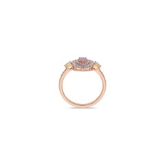 Pink Diamond Ring 18 Karat Gold