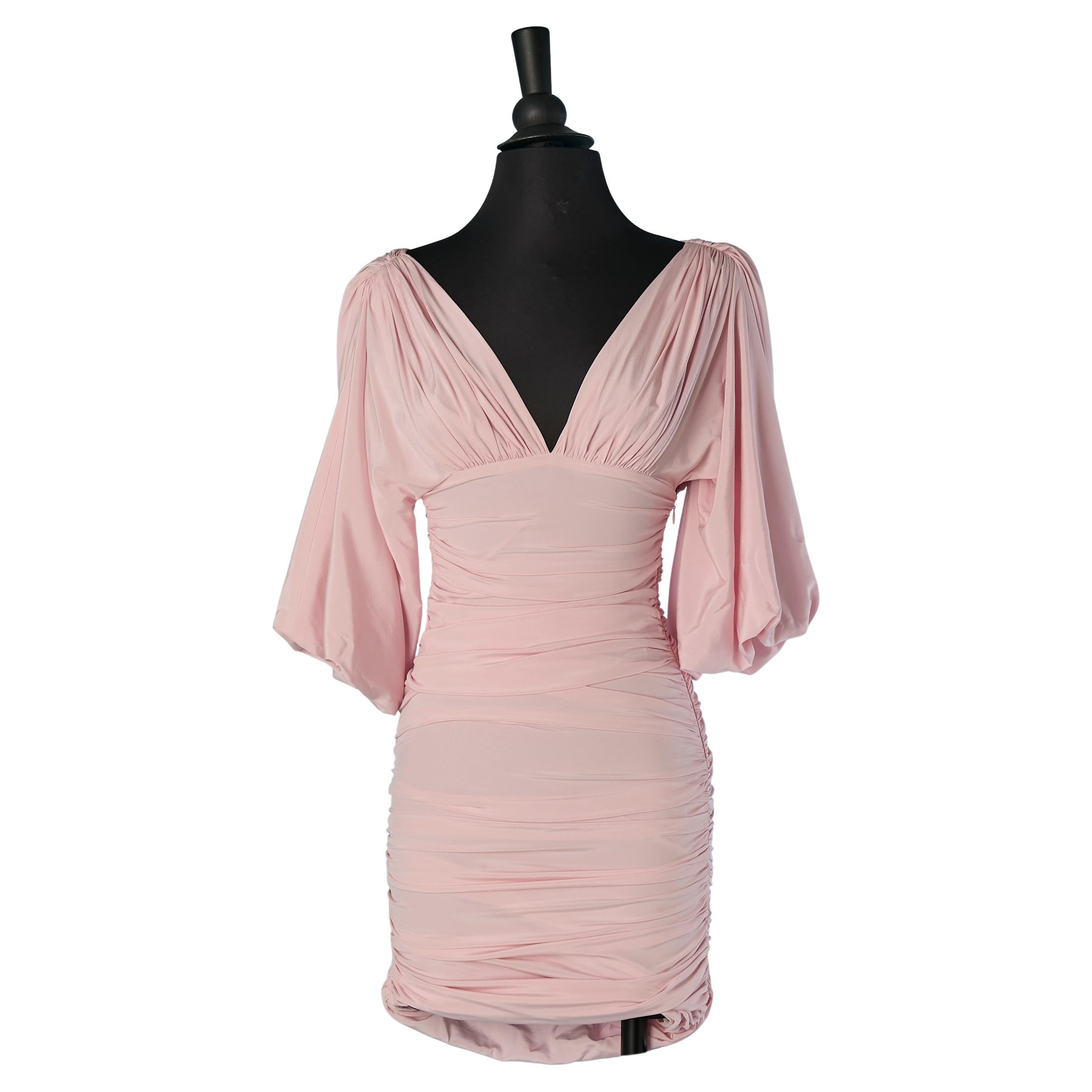 Pink draped mini dress ALEXANDRE VAUTHIER