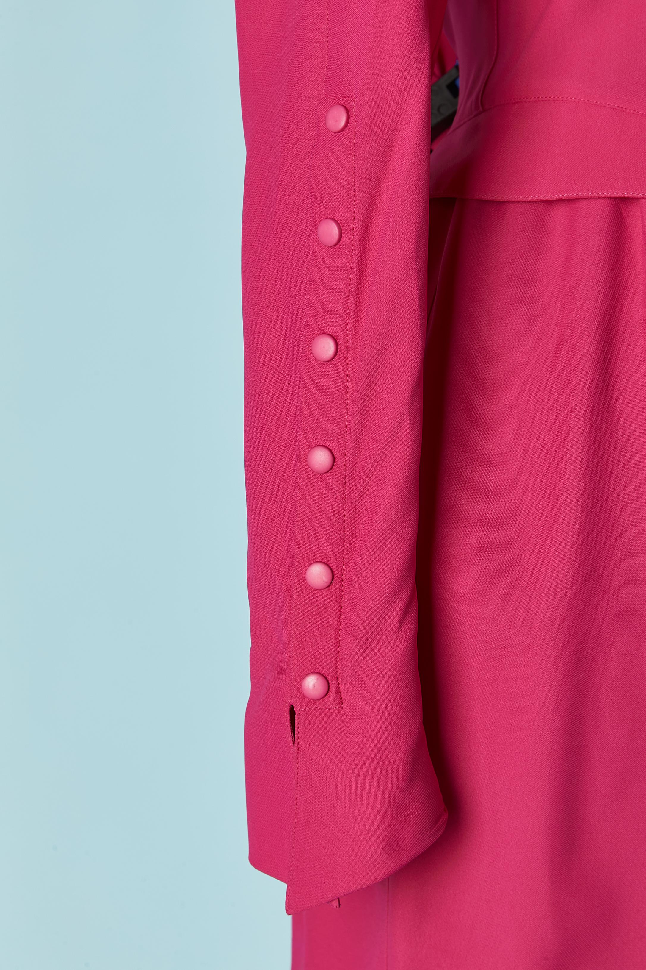 Vestido rosa con cierre a presión en la espalda y en la manga THIERRY MUGLER Rosa en venta