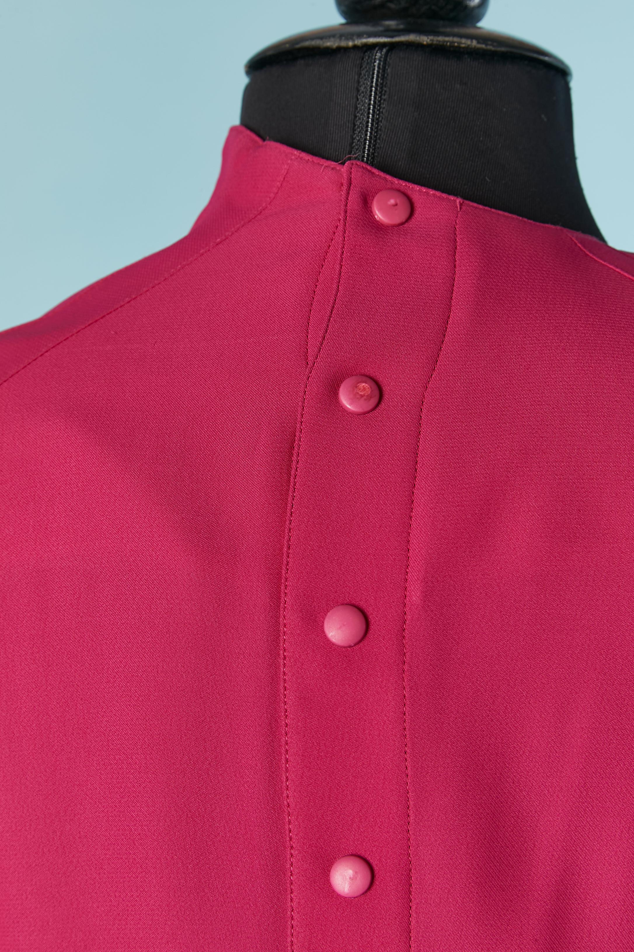 Vestido rosa con cierre a presión en la espalda y en la manga THIERRY MUGLER en venta 2