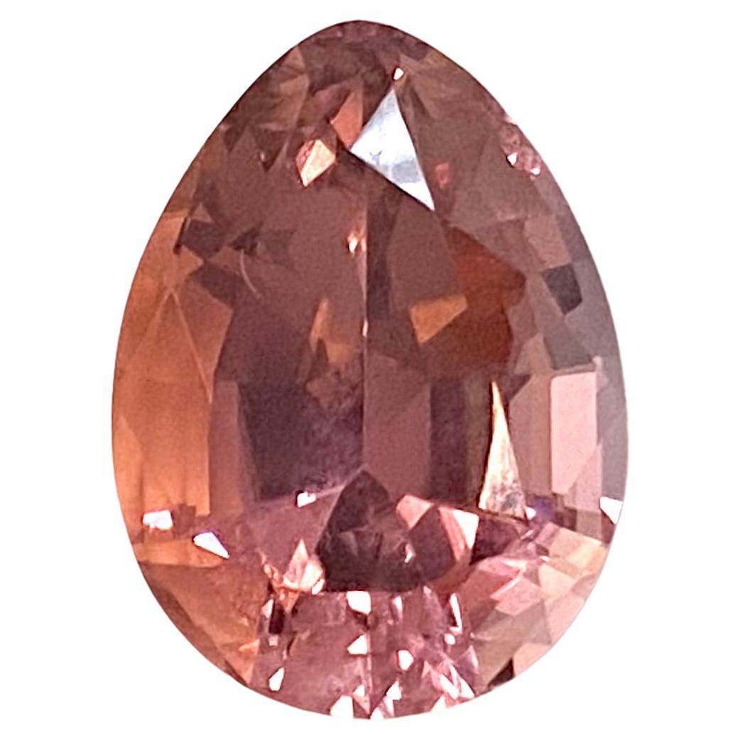 Pink egg shaped Tourmaline 20.88ct For Sale