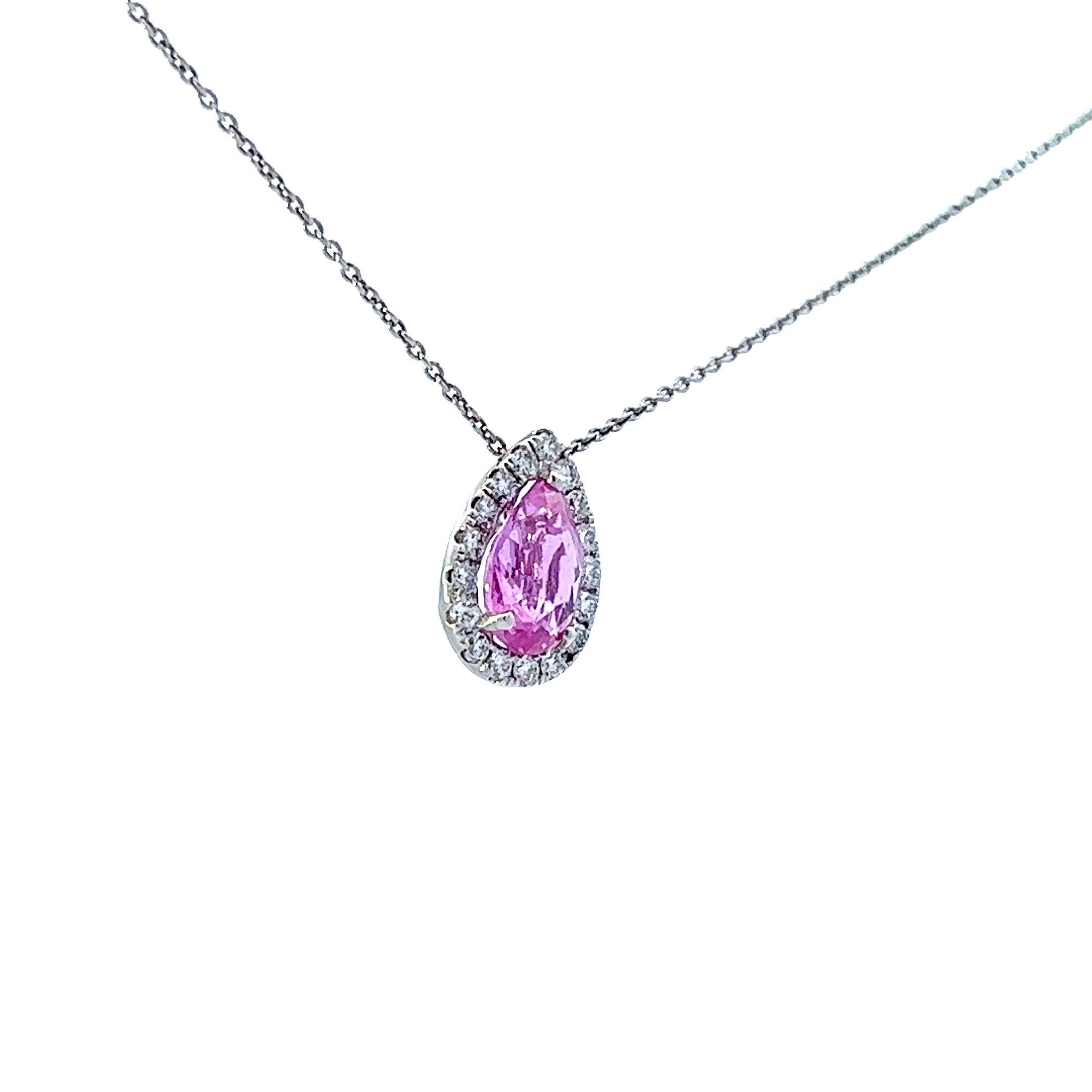 Pendentif en diamant Elegance rose Neuf - En vente à Great Neck Plaza, NY