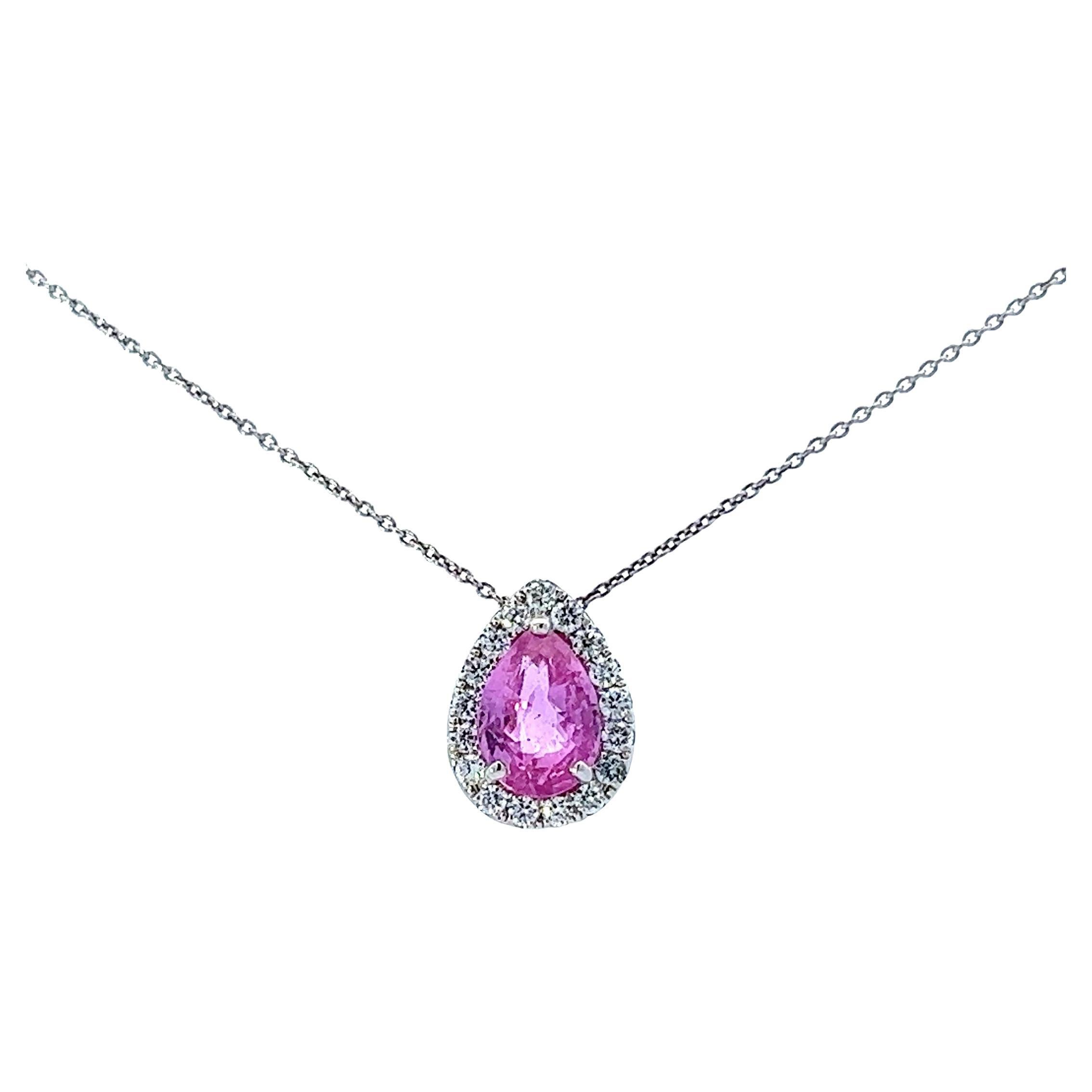 Ciondolo con diamante Pink Eleg