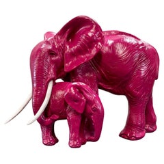 Pink Elephant Sculpture