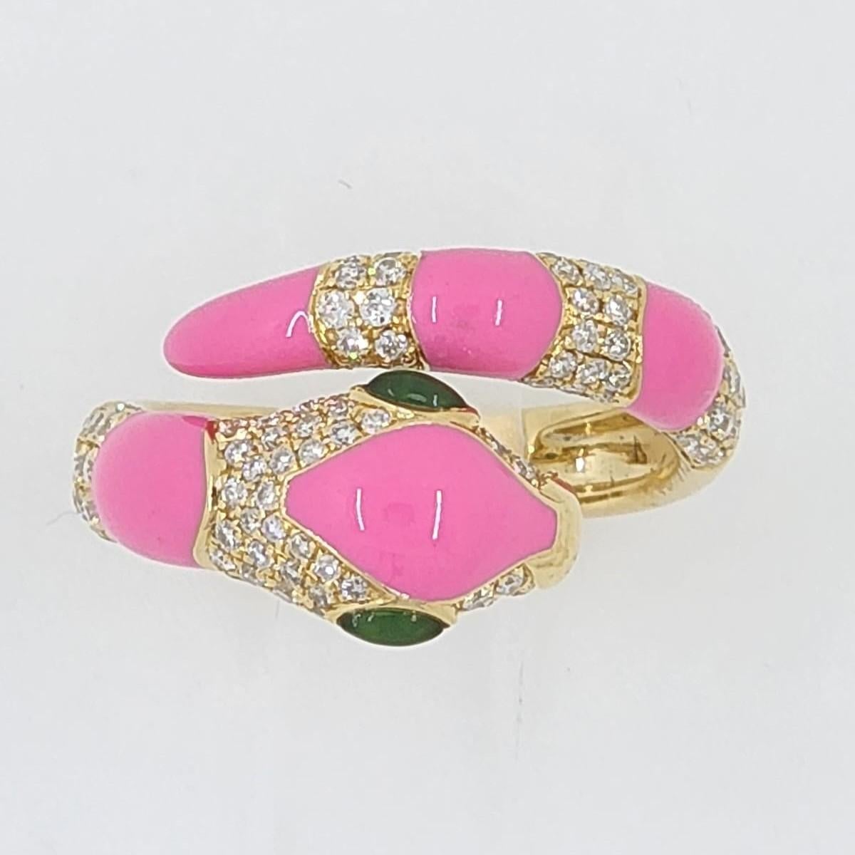 pink snake ring