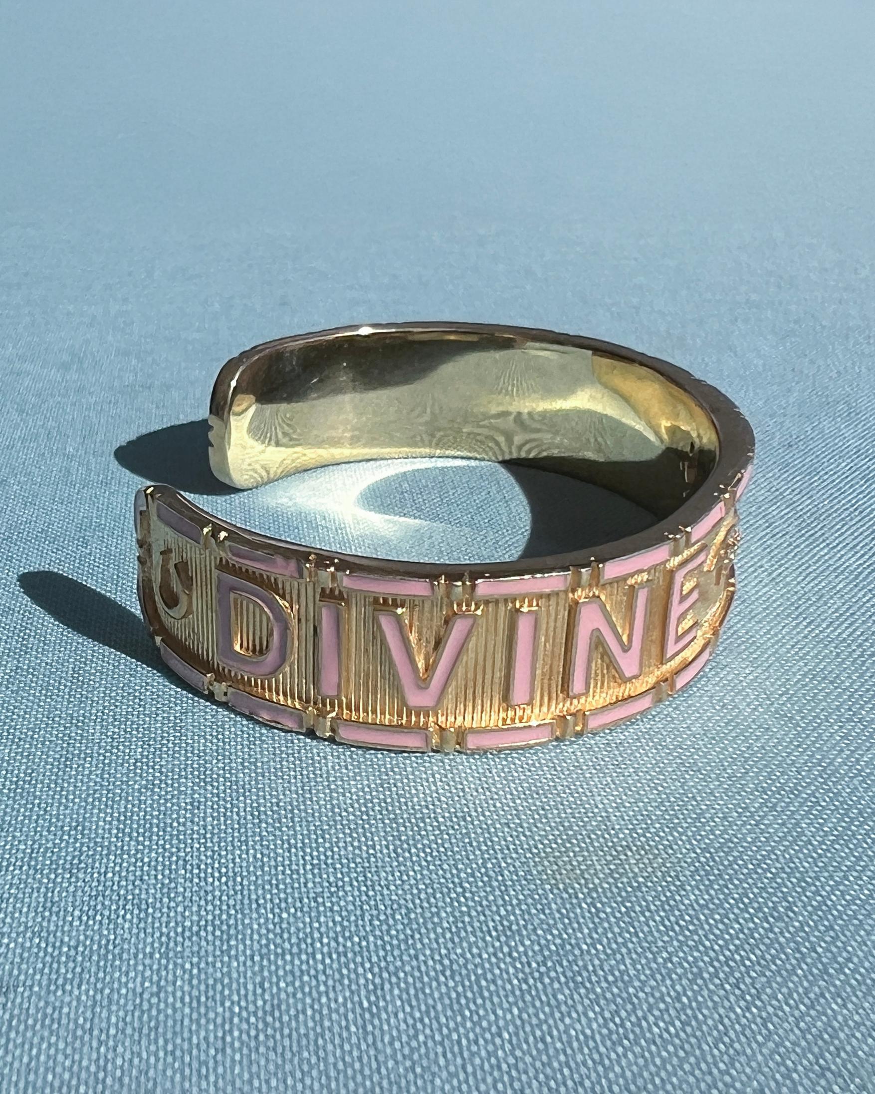 Bracciale a stella con smalto rosa Zaffiro blu Diamante Child & Child in vendita 3
