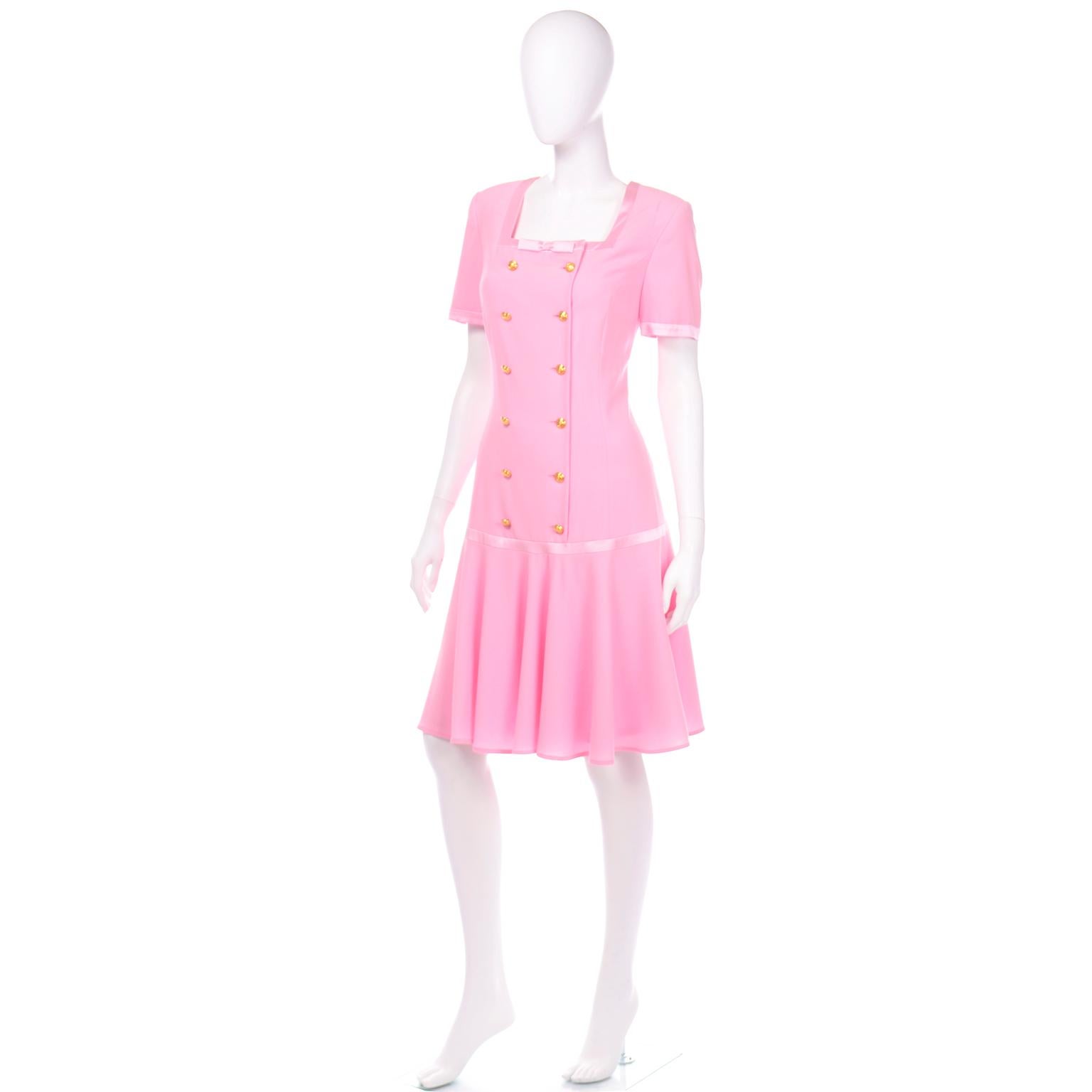 escada pink dress