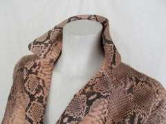 Pink Exotic Skin Leather Jacket