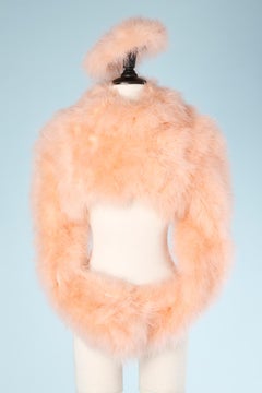 Pink feather boléro Chantal Thomass