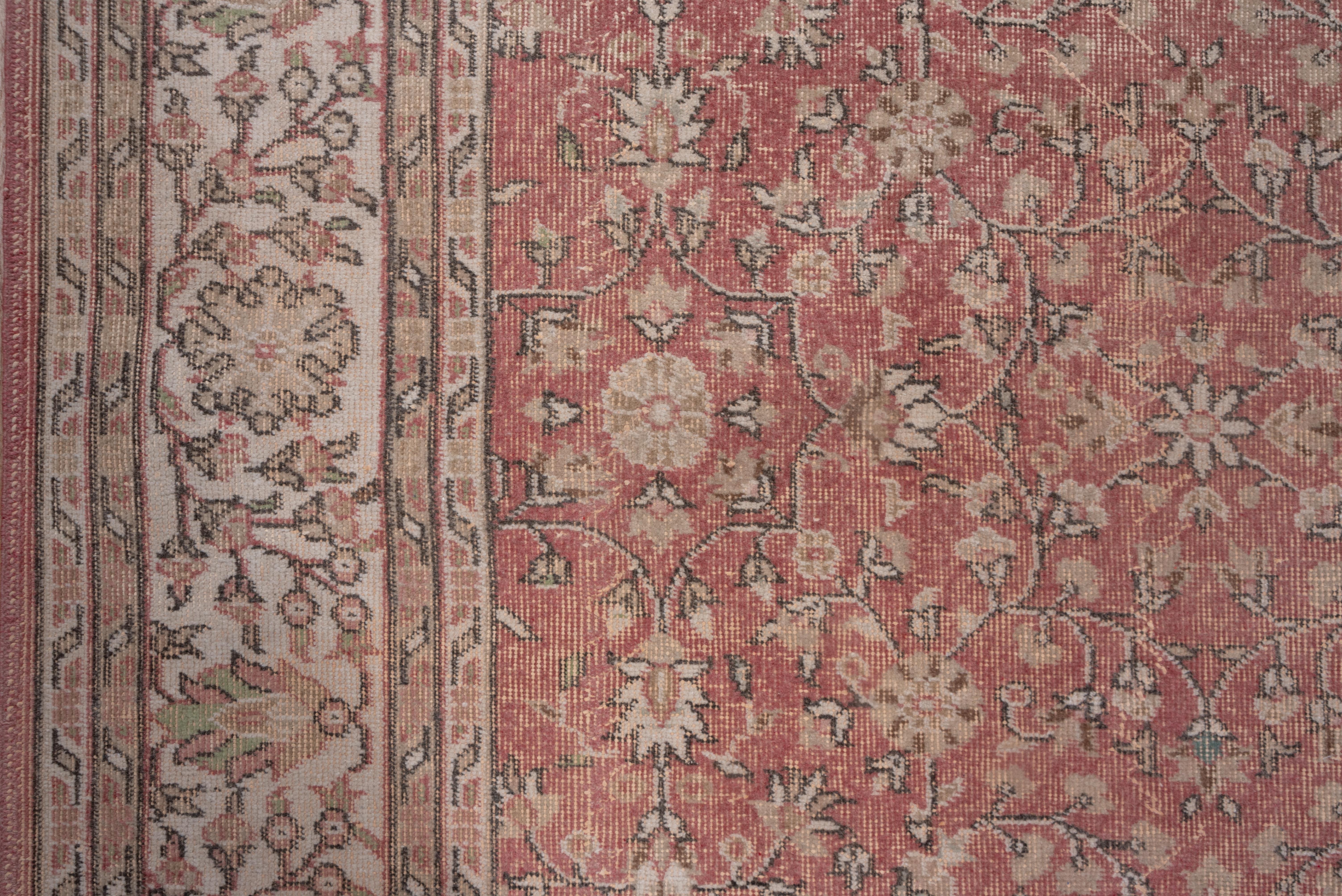 Mid-20th Century Pink Turkish Oushak Carpet, circa 1930s For Sale
