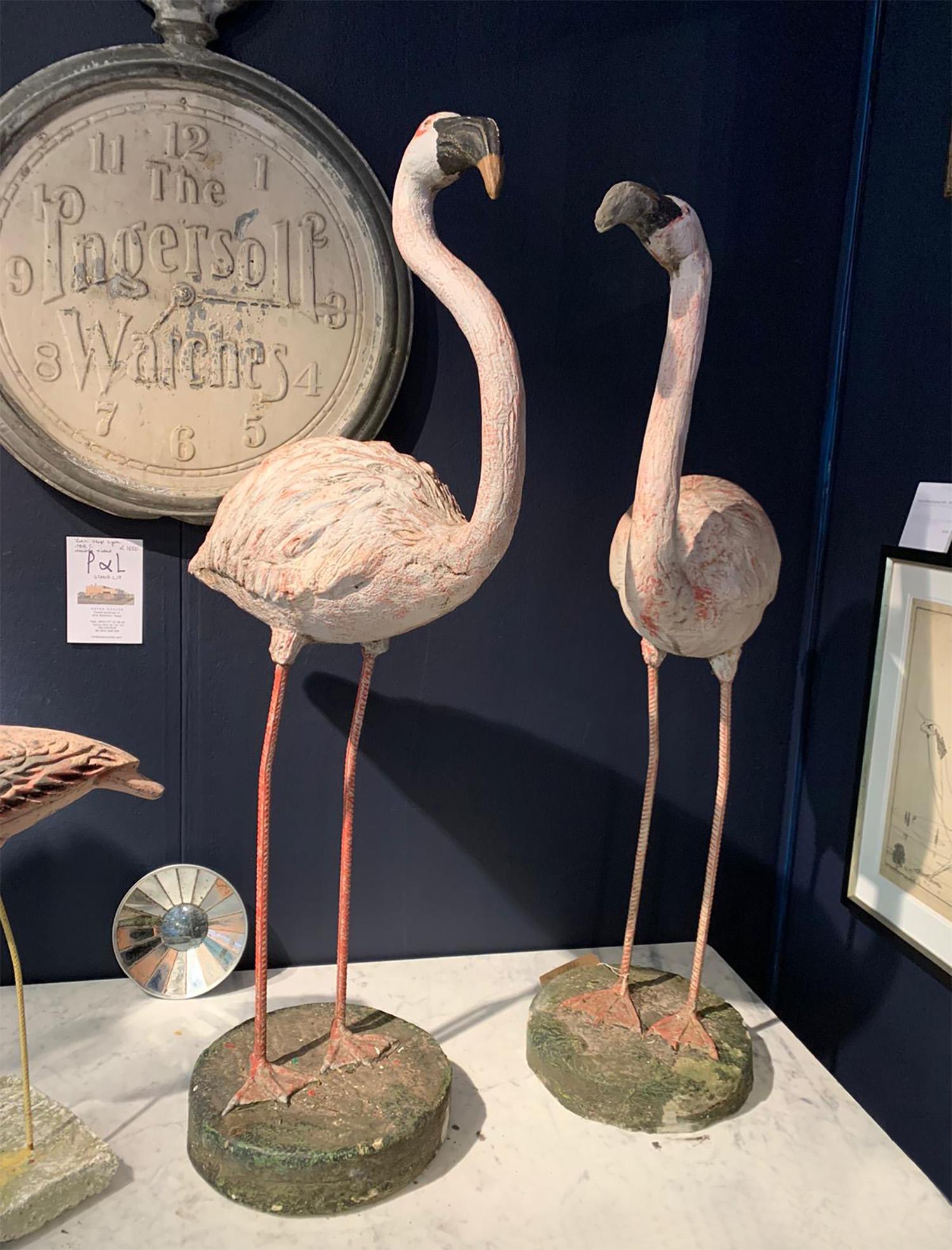 Decorative pink life size flamingo which would make a decorative feature in any home, garden, pond or swimming pool. Six available.
 