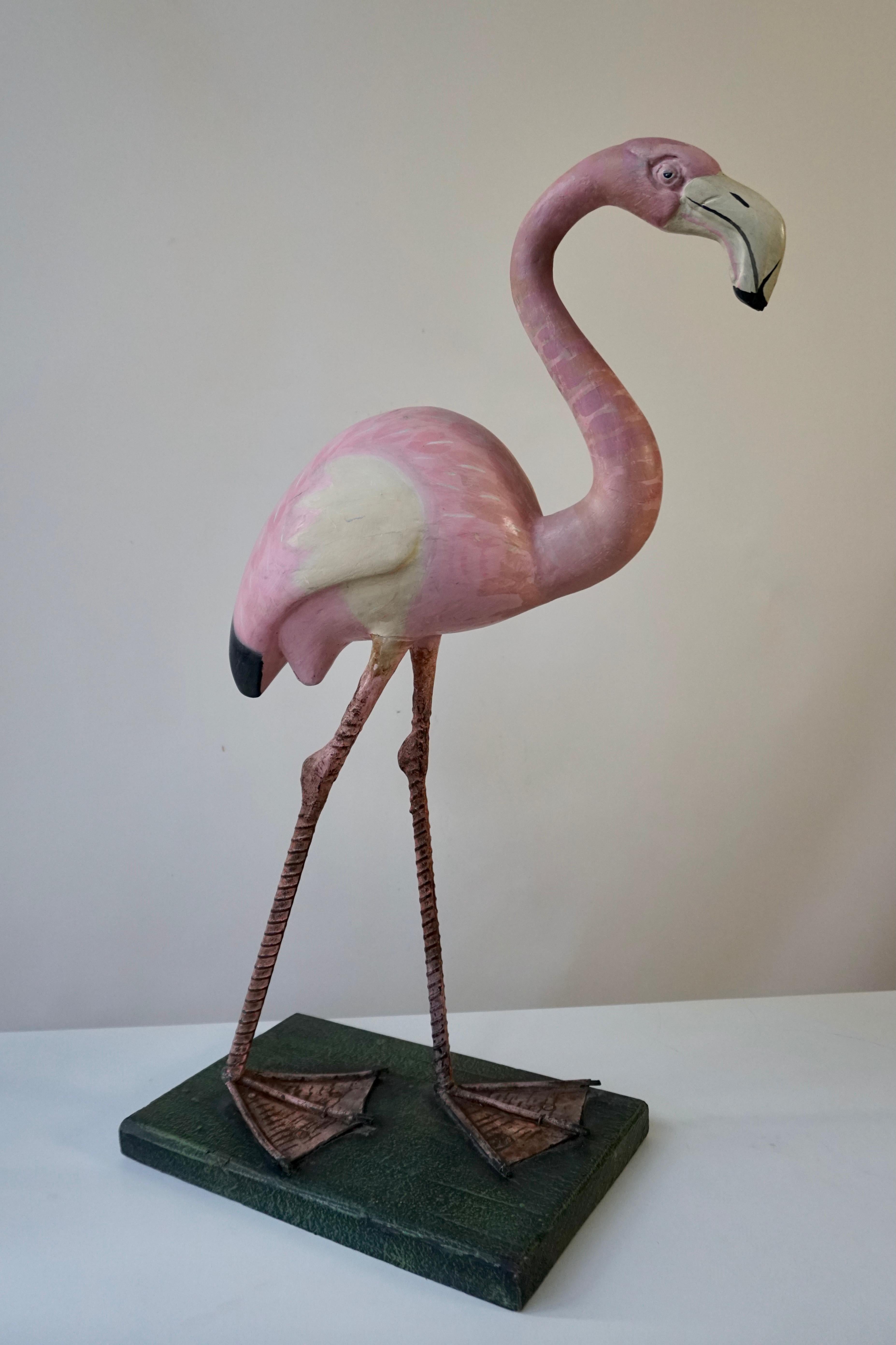 italien Sculpture de flamants rose en vente