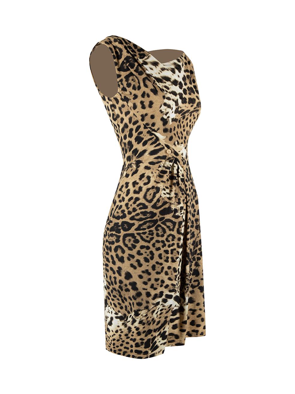 CONDITION is Very good. Hardly any visible wear to dress is evident on this used Roberto Cavalli designer resale item.




Details


Brown

Synthetic

Knee length dress

Stretchy and bodycon

Leopard print pattern

Boat neckline

Gemstone pin accent