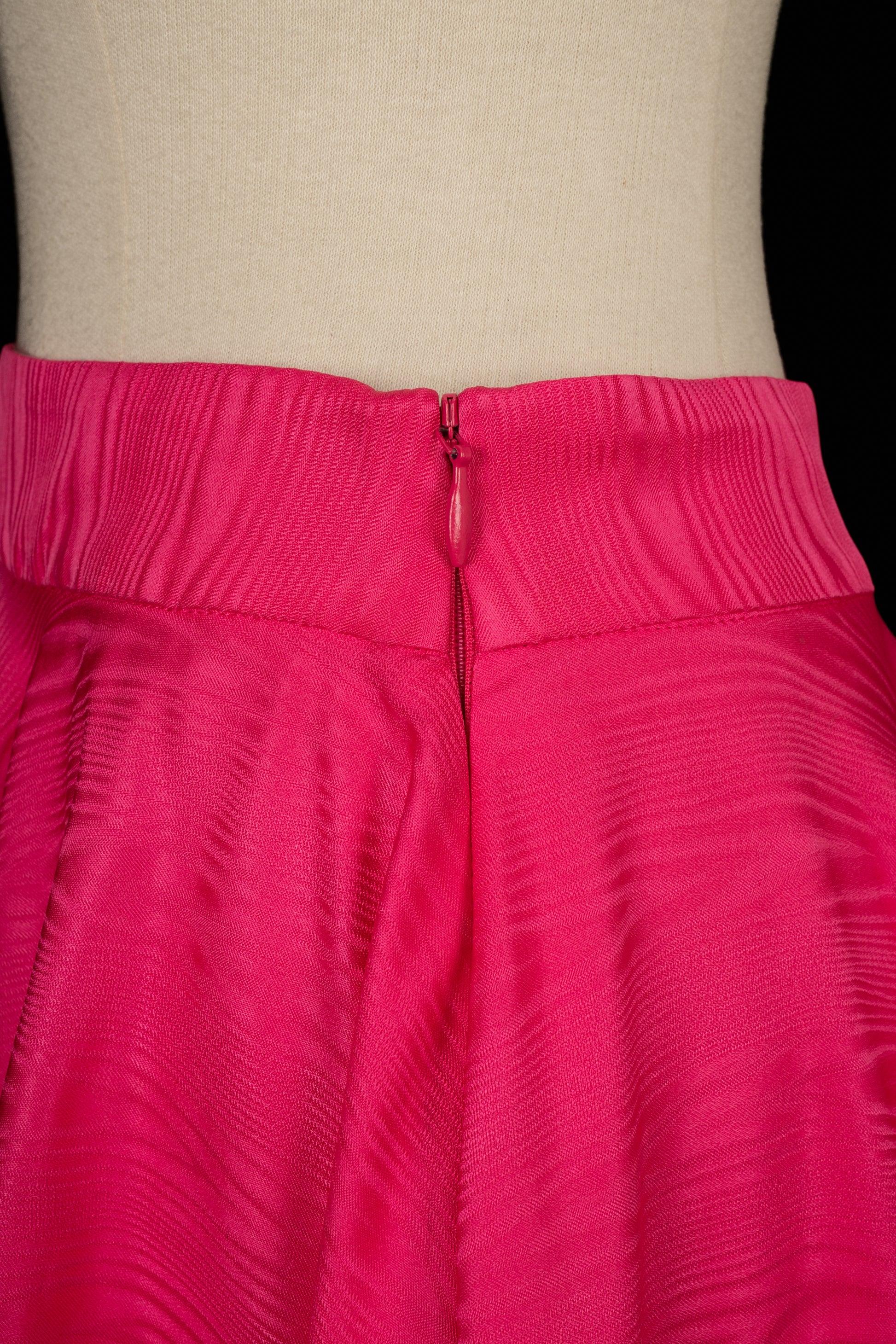 Pink Flounced Skirt For Sale 2