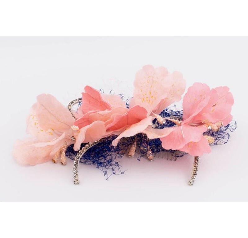 Pink Flower Comb For Sale 1
