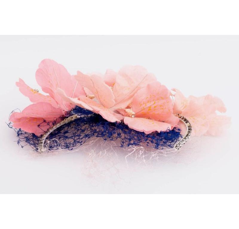 Pink Flower Comb For Sale 2