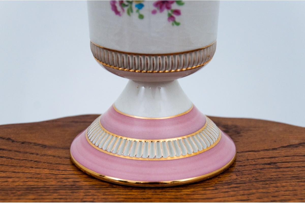 German Pink Flower Vase