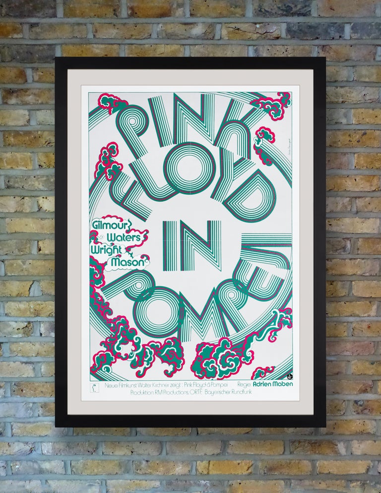 Pink Floyd - Live At Pompei - Retro Vintage Music Poster - Large