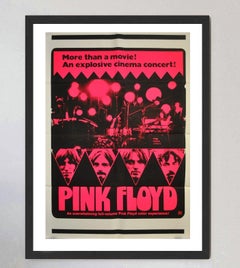 Pink Floyd Live at Pompeii US One-Sheet Poster, Black & Pink, 1972