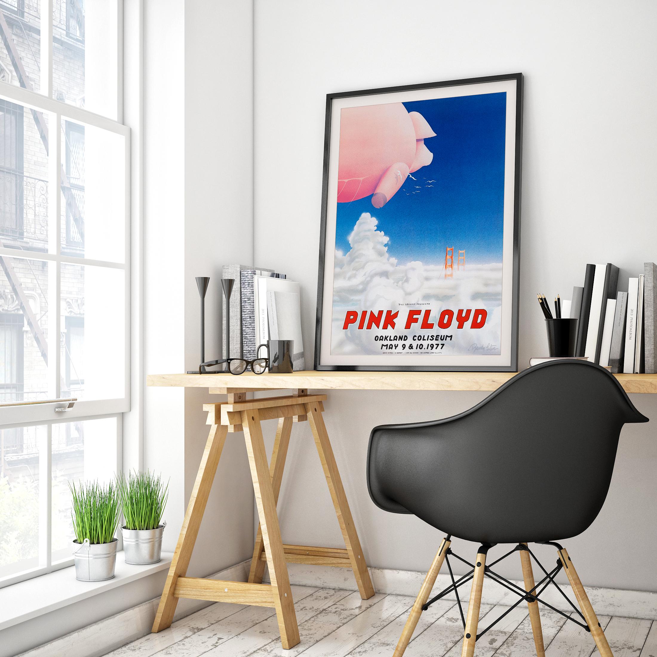 Postmoderne Pink Floyd Original Concert Poster for Oakland Coliseum by Randy Tuten, 1977 en vente
