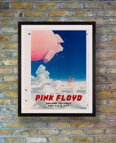 Pink Floyd Original Uncut Printer's Proof Concert Poster by Randy Tuten, 1977