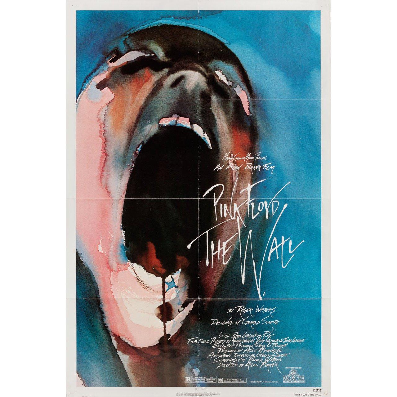 Original 1982 U.S. one sheet poster by Gerald Scarfe for the film Pink Floyd The Wall directed by Alan Parker with Bob Geldof / Christine Hargreaves / James Laurenson / Eleanor David. Very Good-Fine condition, folded with slight fold & edgewear.