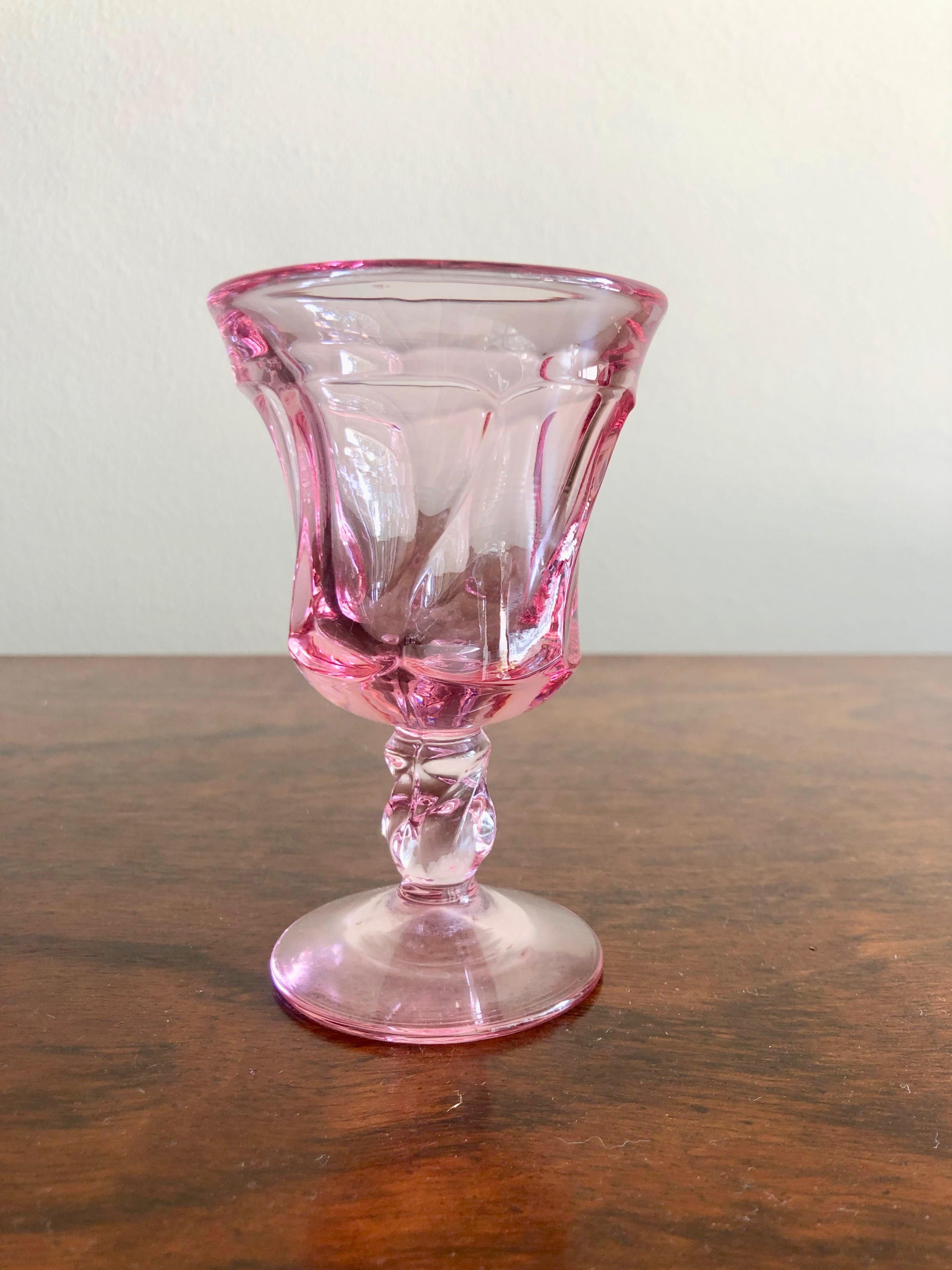 Pink Fostoria Cordial Glasses 1