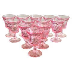 Pink Fostoria Cordial Glasses