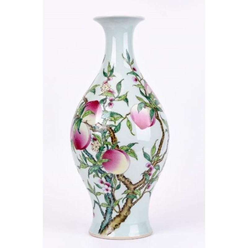 Pink Fruits Vase by WL Ceramics In New Condition For Sale In Geneve, CH