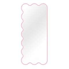 Pink Full Body Mirror, Wall Large Asymmetrical Mirror Hvyli Q11 by oitoproducts