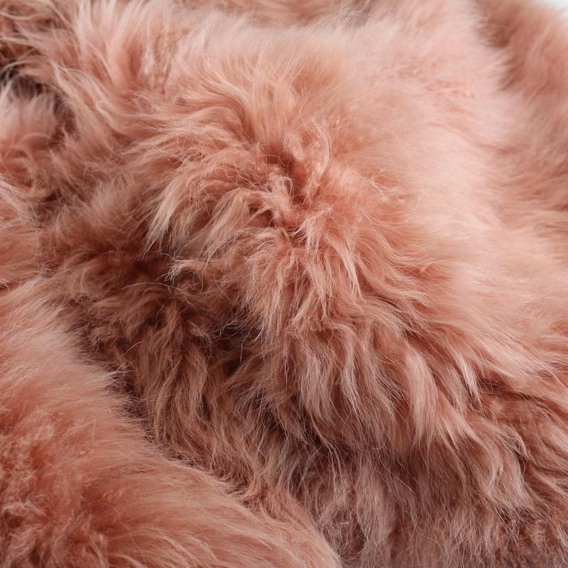 Pink Fur Pillow, Real Cashmere Fur Pink Fur Pillow, Real Cashmere Fur