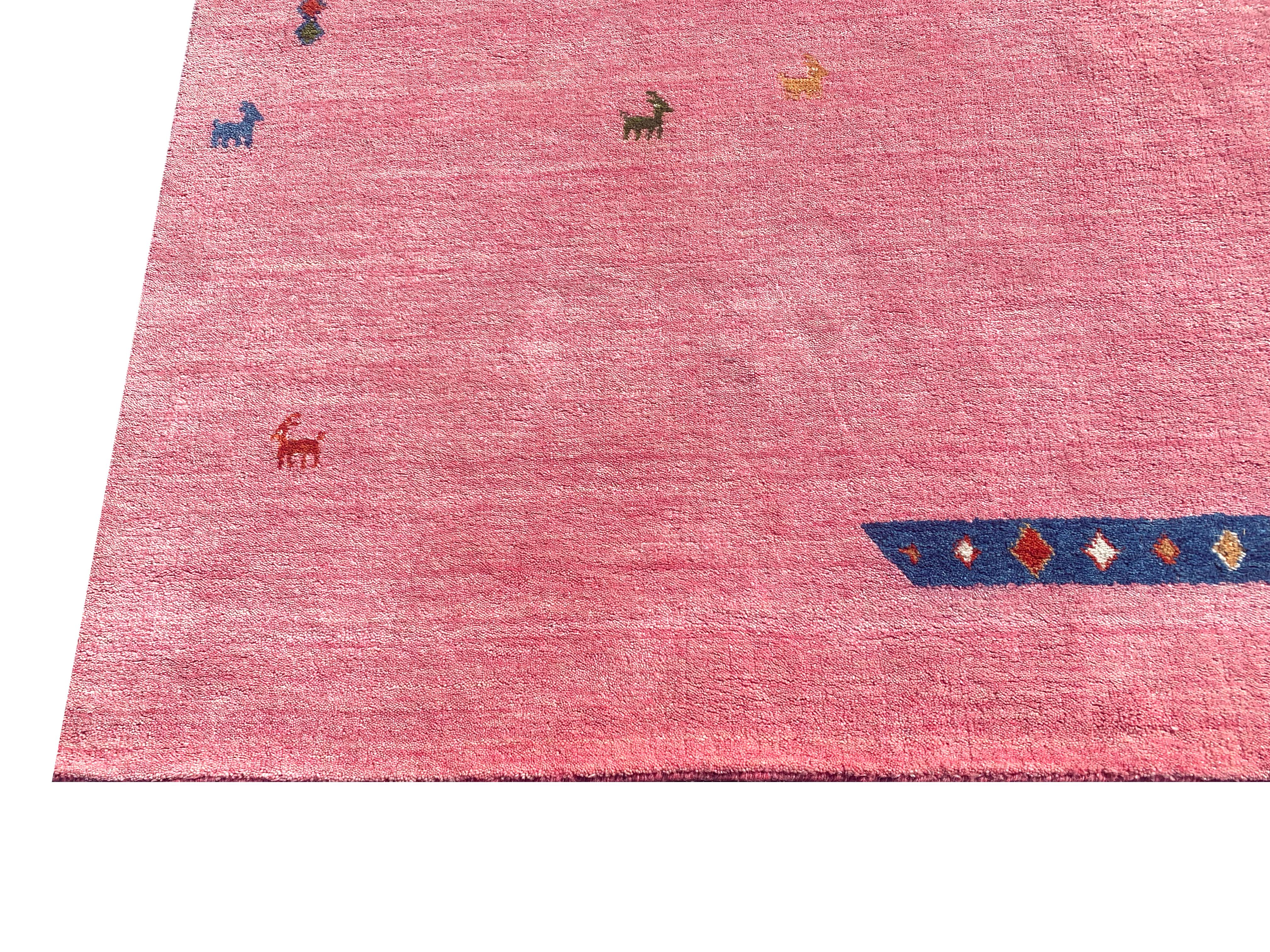 Indian Pink Gabbeh For Sale