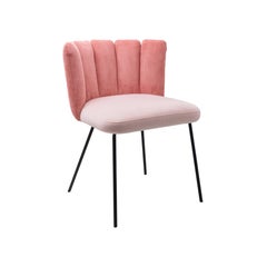Chaise de salle à manger Gaia rose, conçue par Monica Armani, fabriquée en Italie