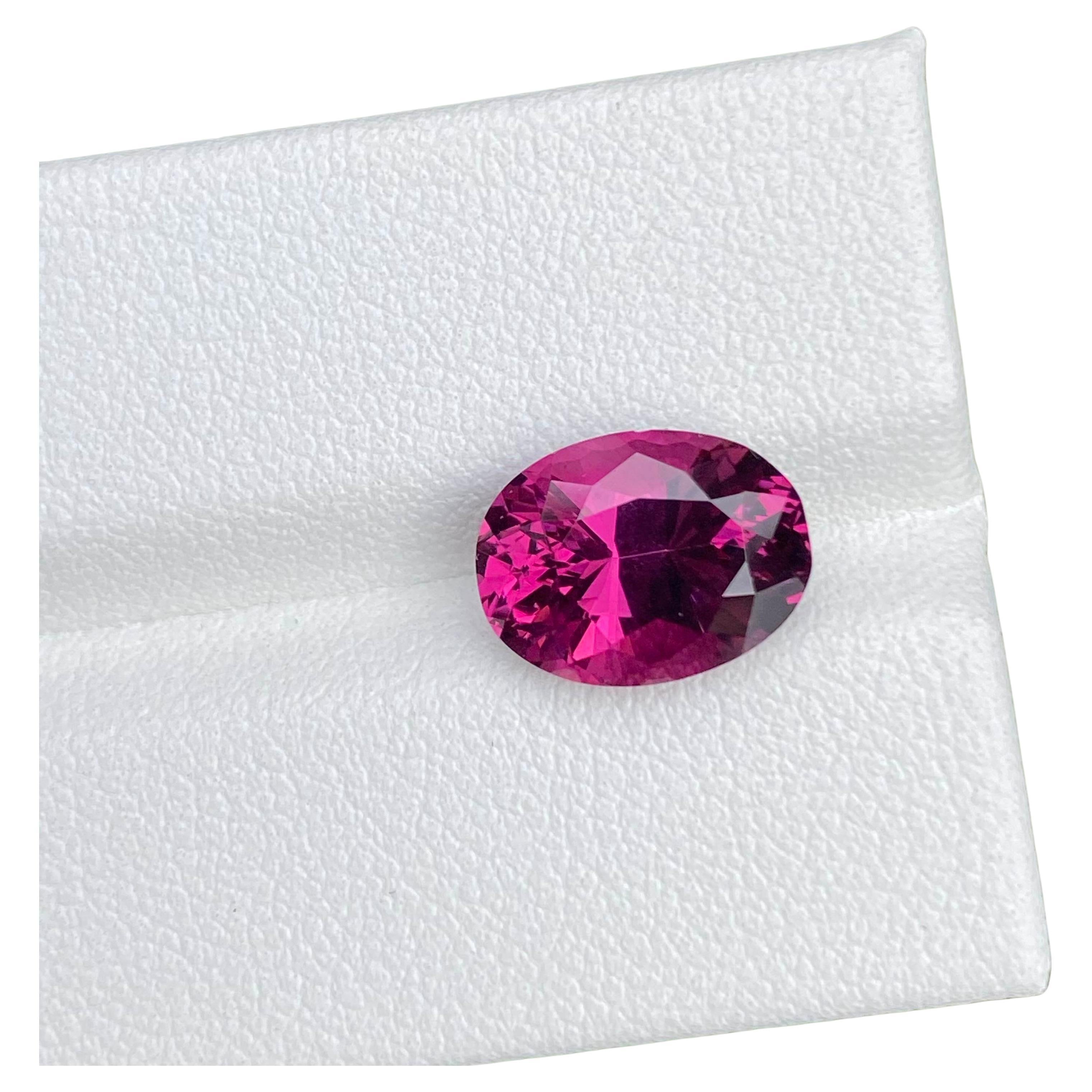 Pink Garnet Ring Gemstone 4.25 Carat Loose Gemstone Ceylon Origin For Sale