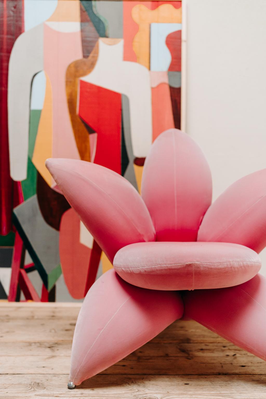 Pink Getsuen Lili Chair by Masanori Umeda, for Edra, Italy 1