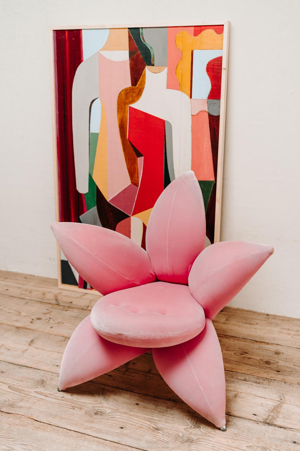 Pink Getsuen Lili Chair by Masanori Umeda, for Edra, Italy 3