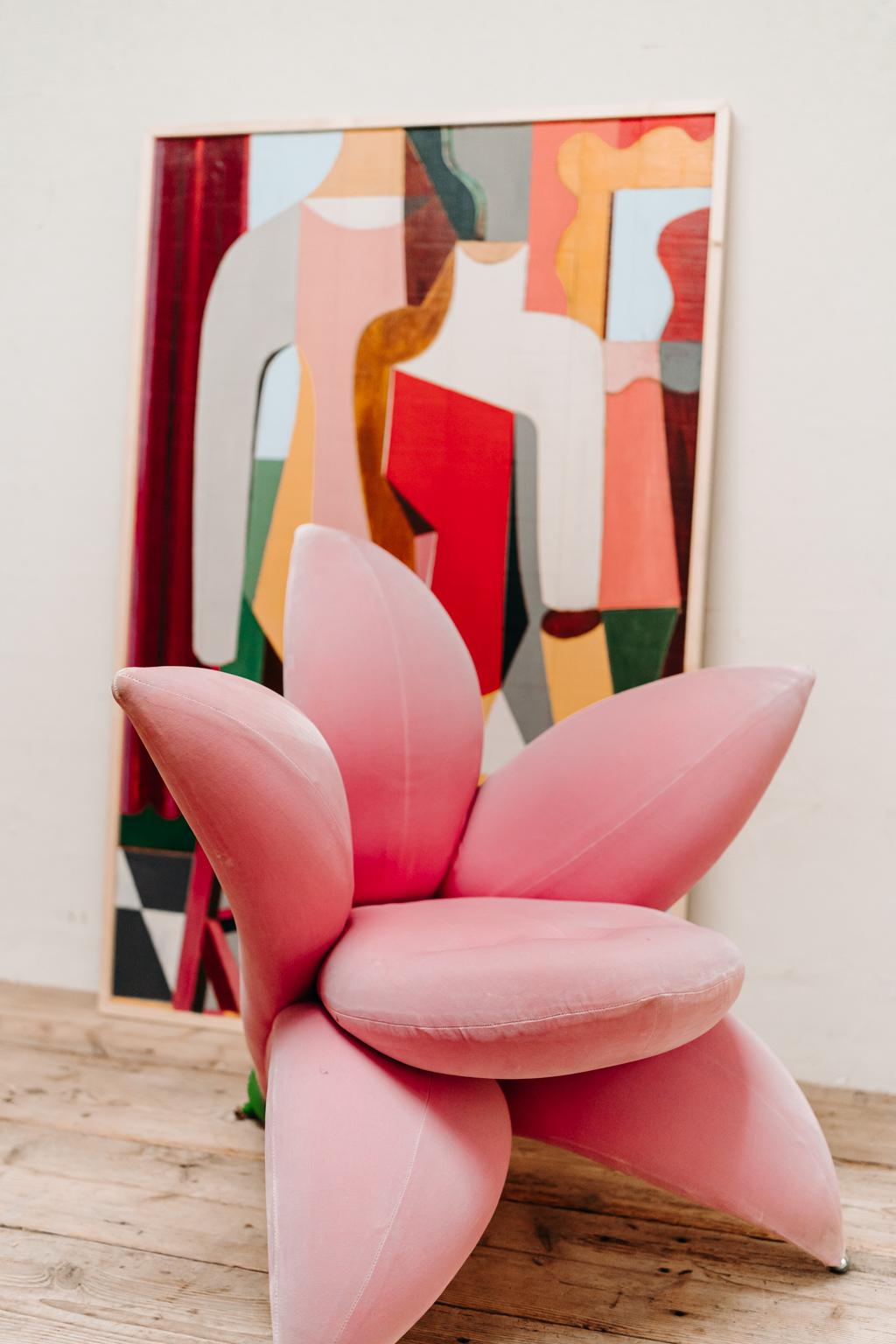 Pink Getsuen Lili Chair by Masanori Umeda, for Edra, Italy 5