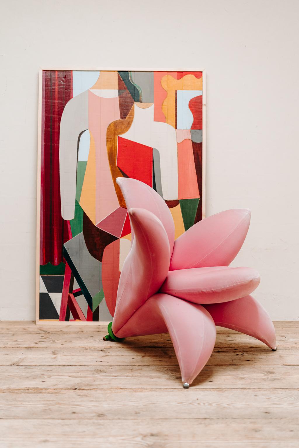 Pink Getsuen Lili Chair by Masanori Umeda, for Edra, Italy 6