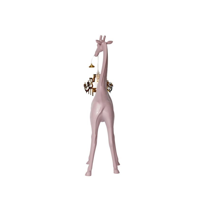 In Stock in Los Angeles, Pink Giraffe in Love XS Chandelier by Marcantonio 1