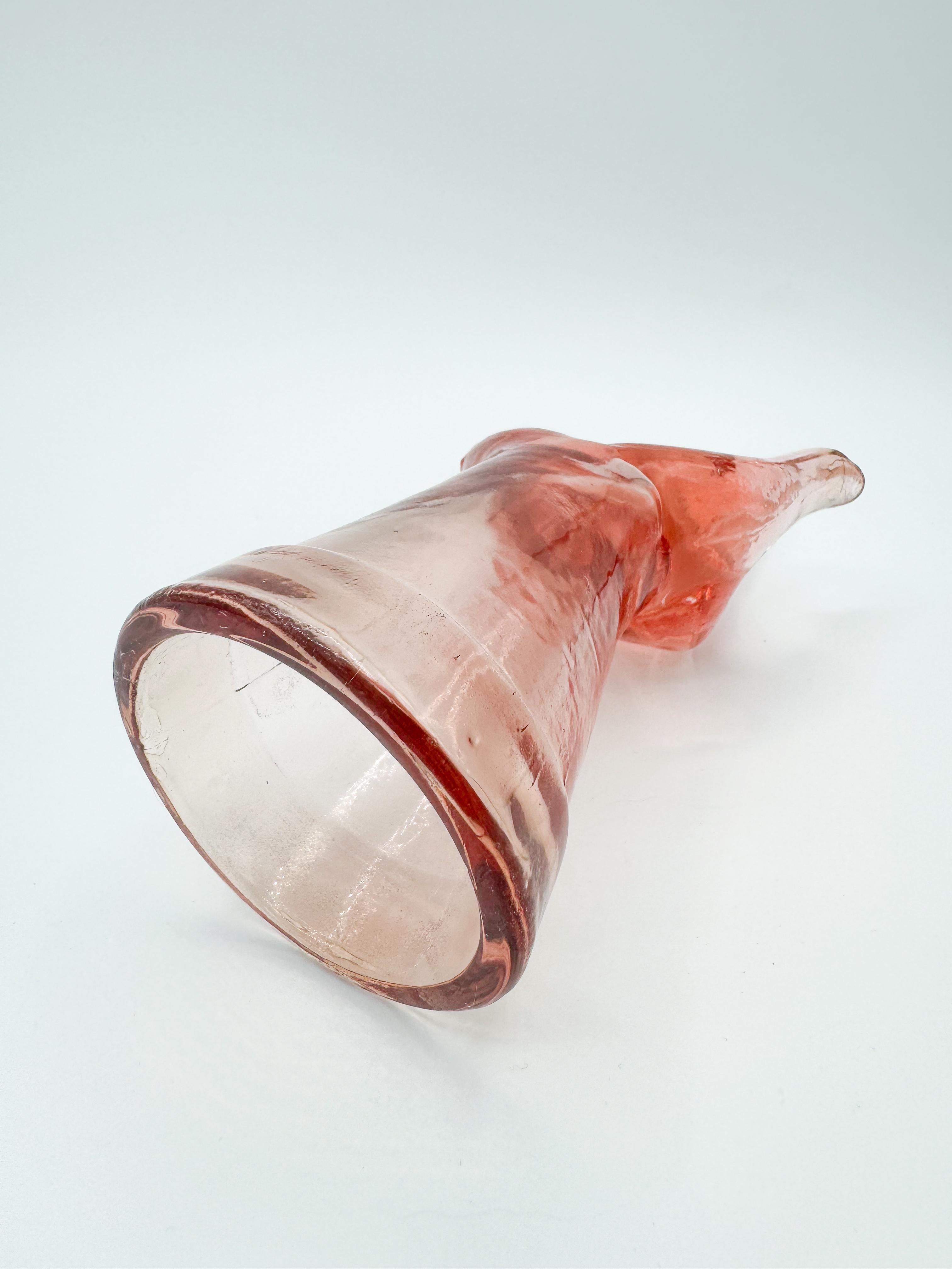 XX secolo Manichino di vetro rosa da esposizione a mano anni '60 in vendita