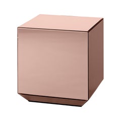 Pink Glass Mirror Table