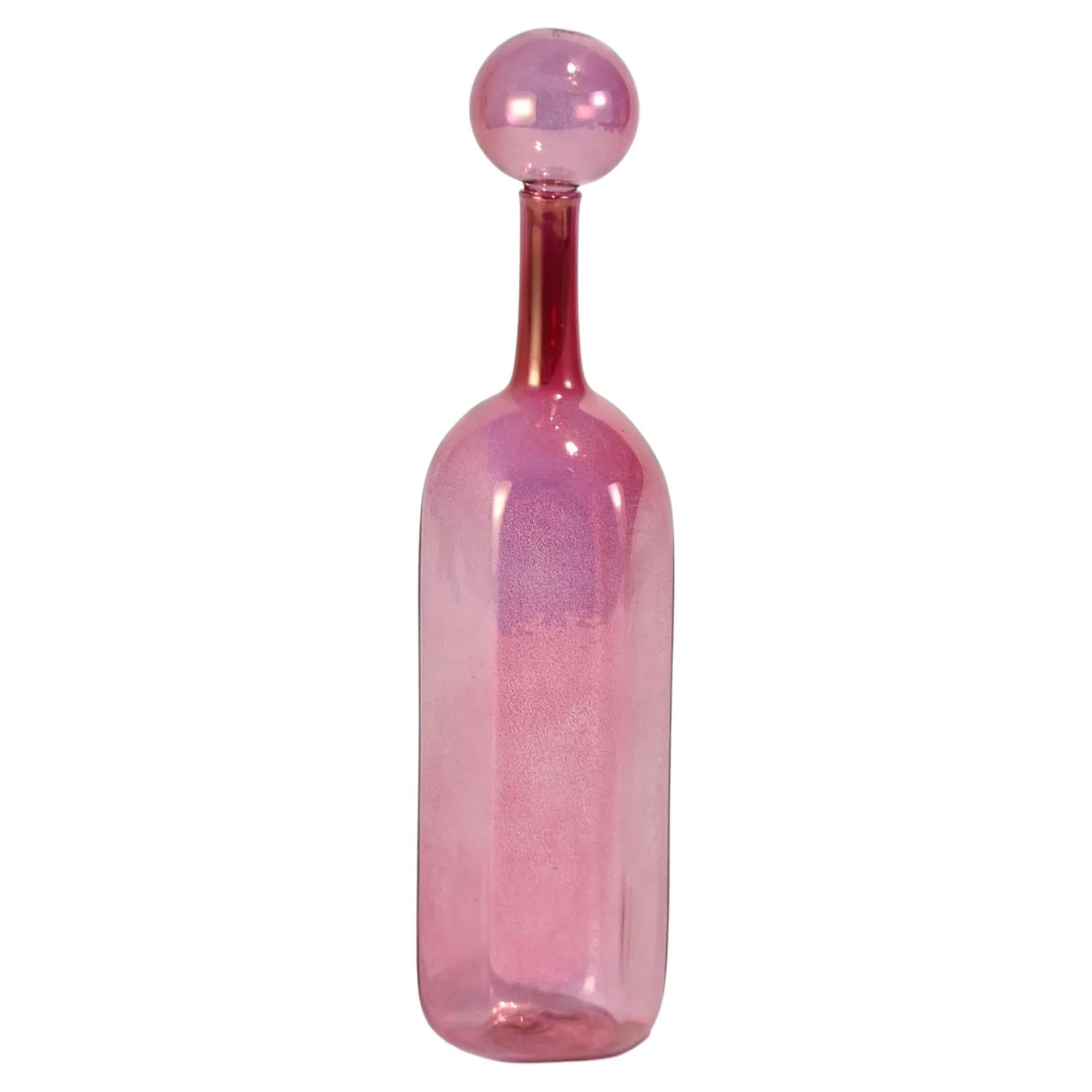 Pink Glass Perfume Bottle