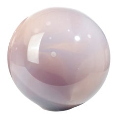 Pink Glass Planet Sculpture by Dechem Studio