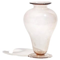 Vase aus rosa Glas von Vittorio Zecchin